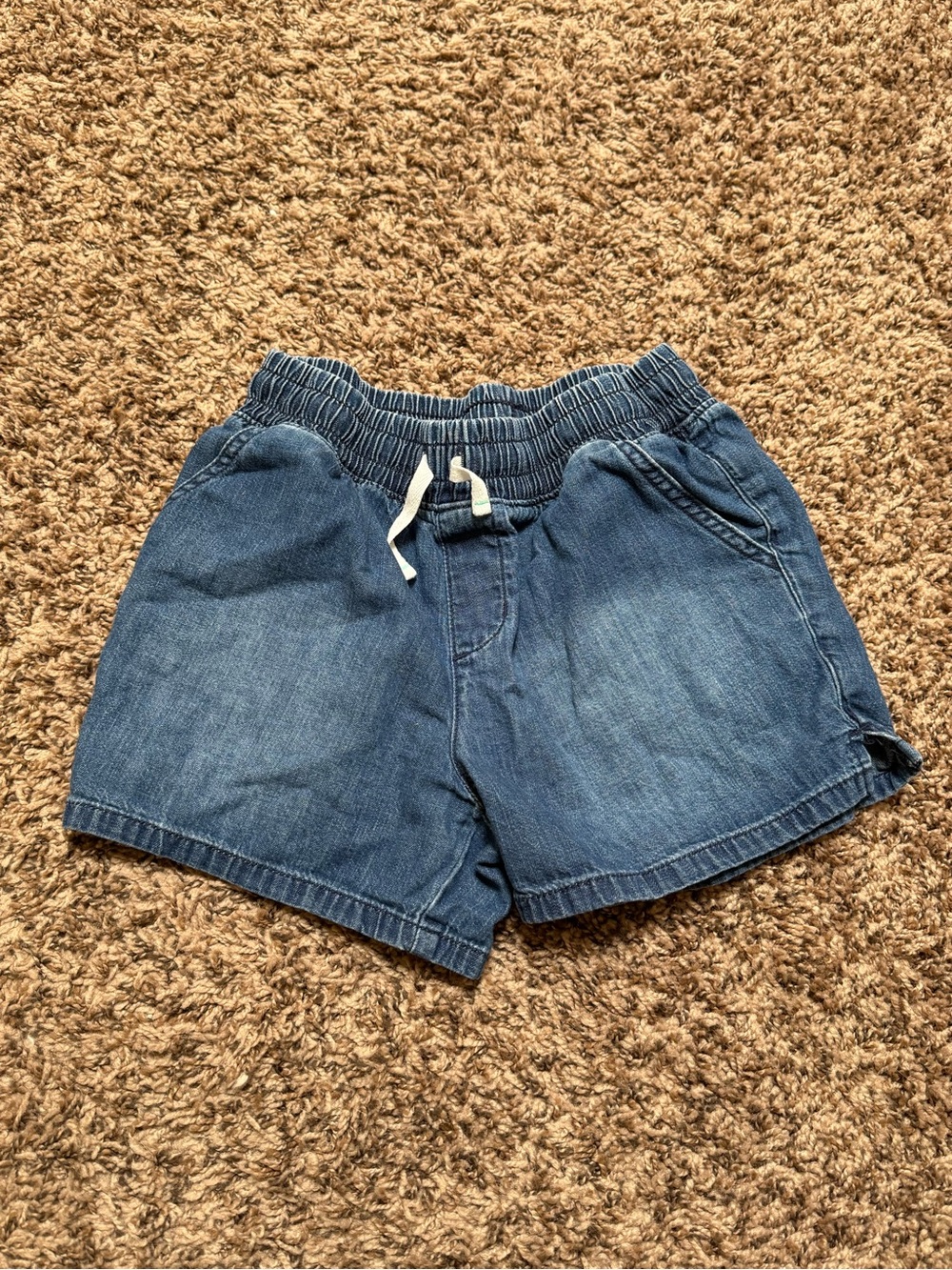 Cat & Jack Denim Elastic-Waist Shorts in Light Blue